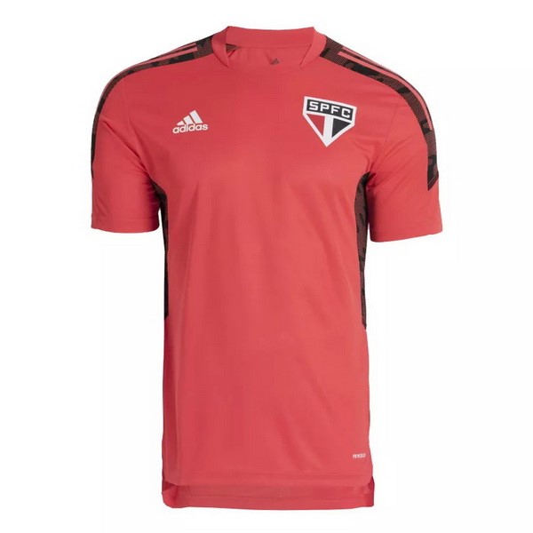 Trainingsshirt São Paulo 2021-22 Rote Fussballtrikots Günstig